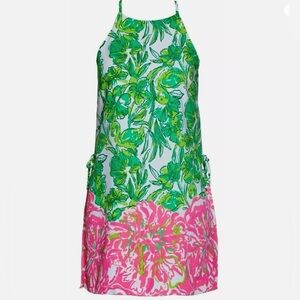 NWT Lilly Pulitzer Pearl Romper Sz 8 in Resort White Flamingle 🦩